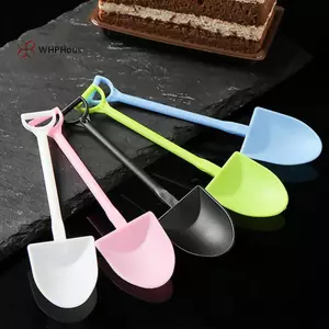 < WHPHous-t > 100 Chiếc Thìa Dùng Một Lần Xẻng Hình Mini Kem Thìa Cấp Thực Phẩm Nhựa Món Tráng Miệng Thìa Bánh Shop Đảng Bộ Đồ Ăn Đồ Dùng Đẹp