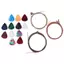 48 Cái / bộ Bộ Phụ Kiện Đàn Guitar Acoustic Dây Capo Pis Winder Chân Cầu Yên Xe Bộ Chăm Sóc Đàn Guitar Tất Cả Trong Một Dành Cho Người Mới Bắt Đầu Đẹp