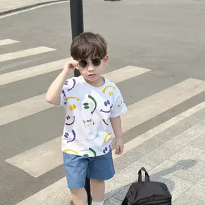 Bộ quần áo COTTON SMILE CHO BÉ TRAI, Bộ quần áo đi học đi chơi cho bé