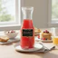 DONOVANQQ 2 Món Carafe Thủy Tinh Có Nắp, Bình Thủy Tinh Trong Suốt 1000 ML, Hộ Gia Đình Miệng Rộng Dày Dung Tích Lớn Bình Nước Lạnh Đảng