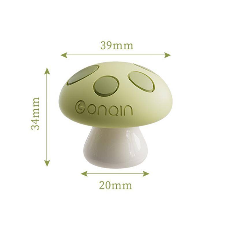 Nút xả bồn cầu JINHF Silicone hình nấm 2 chiếc Cài đặt đơn giản Cảm ứng dễ thương cho phòng tắm gia đình HOT