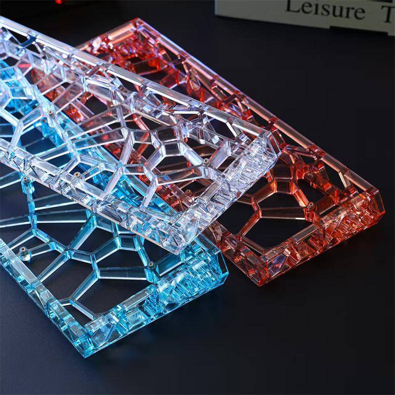 JINHF GH60 Vỏ bàn phím trong suốt rỗng Bàn phím cơ tùy chỉnh DIY Project Acrylic Case Bảo vệ mạnh mẽ HOT