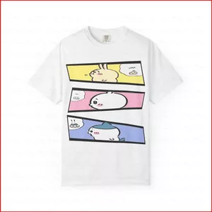 YB1 Chiikawa x Jujutsu Kaisen 220g Áo thun cotton dày Anime Crossover Back In áo tay ngắn BY1