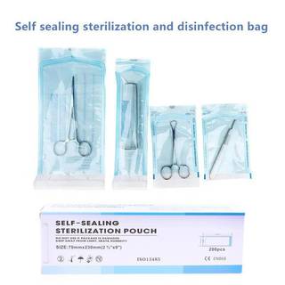 PNPIA- Túi tiệt trùng tự bịt kín tự hấp 200 chiếc để xăm nha khoa Sử dụng móng tay Ứng dụng dễ dàng