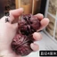 Gỗ Đàn Hương Khắc Bóng Tay Cầm Mảnh Gỗ Chắc Chắn Đầu óc chó Đầu Wenwan Gỗ Khắc Không Sơn 4cm Cặp