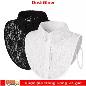 DUSKGLOW Cổ Giả Có Thể Tháo Rời, DIY Ren Cổ Áo Giả, Khăn Choàng Quấn Trang Trí Cổ Khăn Choàng Quấn Nữ Bé Gái