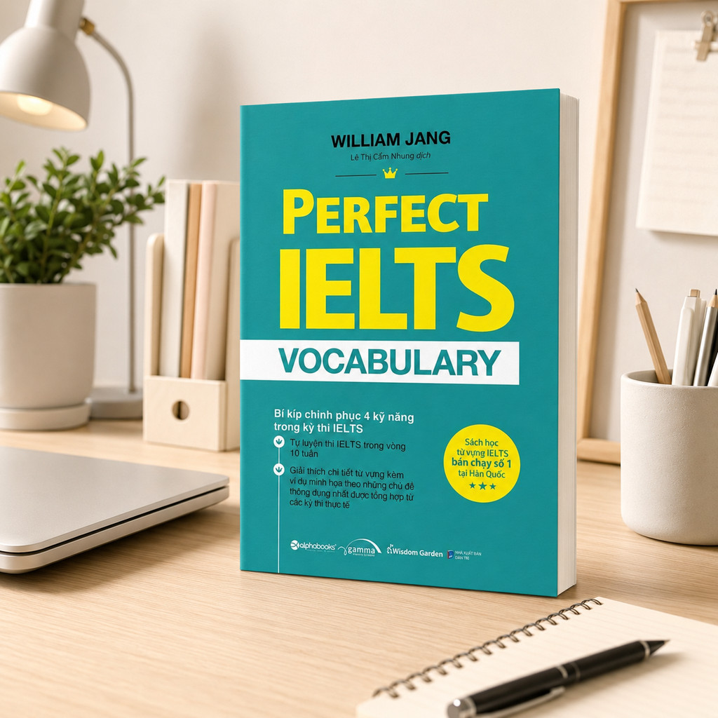 Sách - Perfect Ielts vocabulary - Tự Luyện IELTS trong vòng 10 tuần - William Jang  (Gamma Books)