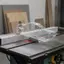 Jfory Tấm che bụi cưa có tầm nhìn cao Tấm chắn an toàn Acrylic có bộ sưu tập bụi cho chế biến gỗ DIY