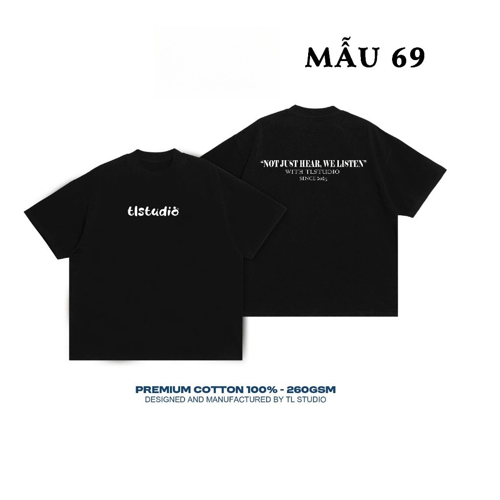 Áo thun Boxy TL - ĐỊNH LƯỢNG 260GSM chất liệu 100% COTTON