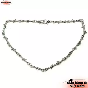 NORDICLIFE Dây Xích Eo Dài Hip Hop Grunge Goth, Dây Gai Hợp Thời Trang, Kim Loại Punk, Vòng Cổ, Quà Tặng