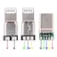 JCSYFAC Sạc Nhanh Type-C USB 65W 5A Đầu Nối Nam Hàn Với 5Pin PCB + Loại A Nam 6 Pin USB DIY Bộ Sạc Dữ Liệu OTG Mới