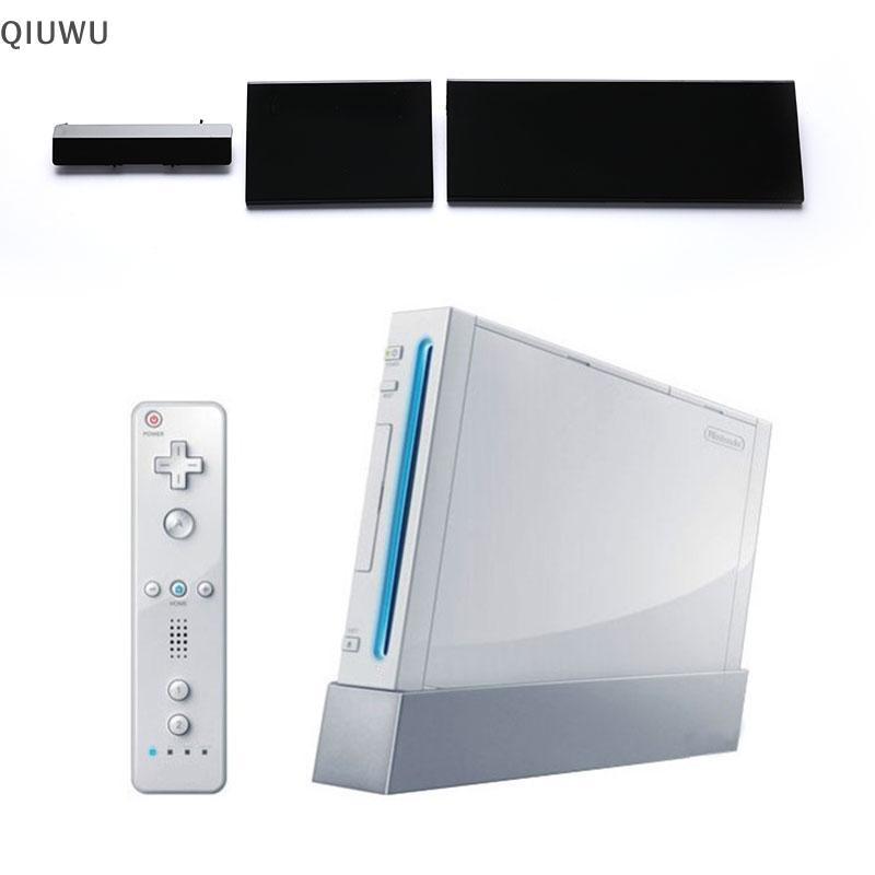 Bộ nắp cửa thay thế bằng nhựa QIUWU 3 trong 1 cho vỏ Wii Console 2.
