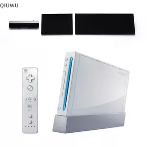 Bộ nắp cửa thay thế bằng nhựa QIUWU 3 trong 1 cho vỏ Wii Console 2.