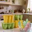 DAYBREAK Kem Popsicle Mold, Gỗ Dính DIY Hộp Đá Tự Làm, Dễ Dàng Phát Hành Thiết Kế Sáng Tạo Có Thể Tái Sử Dụng Khuôn Popsicle Cube Khay Mùa Hè