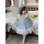 Đầm công chúa cô gái phong cách phương Tây mùa hè phong cách Gothic thời trang cô gái lông tơ