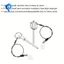 2 Thanh ghim tháo nhanh có dây 6x 50mm (Đường kính. X L) Pin khóa bóng nút nhấn để đảm bảo thiết bị chiếu sáng và âm thanh.