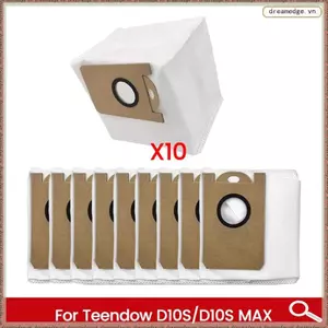 10 Túi Thay Thế Cho Teendow D10S, D10S MAX Phụ Kiện Hút Chân Không Dung Tích Lớn Túi Bụi Phụ Kiện