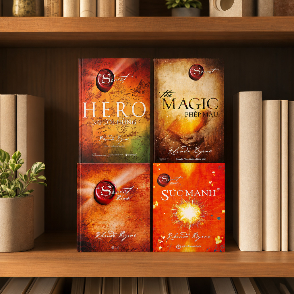 Sách - Lẻ/combo 4 Cuốn: The Secret + The Magic + The Power + The Hero - Rhonda Byrne (Thiên Minh)