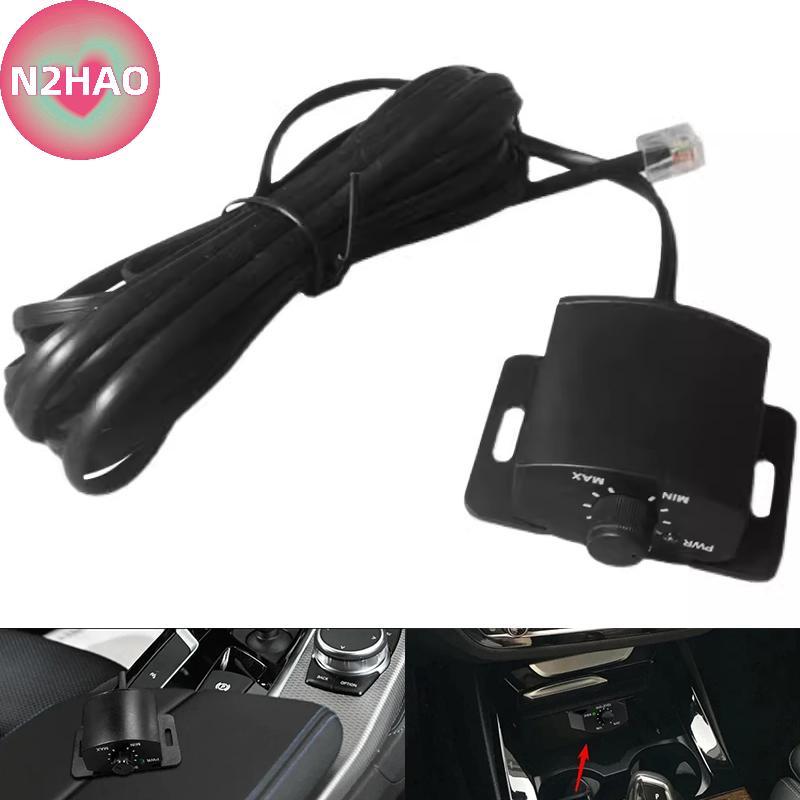 N2HAO 1 Cái Âm Thanh Ô Tô Bộ Khuếch Đại Kết Nối Đơn Giản Âm Lượng Điều Chỉnh Núm Bộ Cáp Dài Điều Khiển Bass Từ Xa Chung n