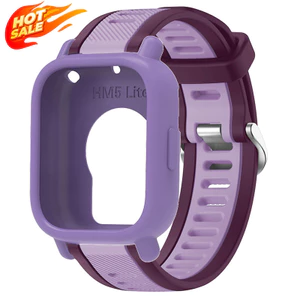 Dây đeo silicon + vỏ cho Redmi Watch với vòng đeo tay thể thao 5 Active / 5 Lite Vỏ bảo vệ mềm