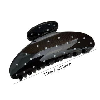 Kẹp kẹp chấm bi MIKYCO, Vuốt tóc bằng nhựa Wave Point, Kẹp tóc chống trượt bền