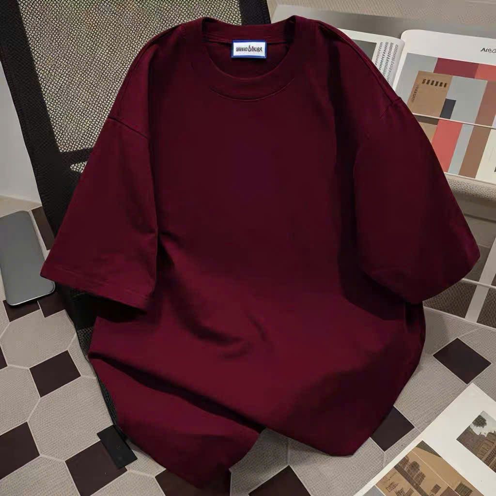 Áo phông cotton unisex nam nữ thoải mái, thiết kế chữ LUCKKY in ngực - chang3158