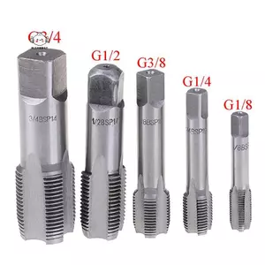 Mayst G1 / 8 1 / 4 3 / 8 1 / 2 3 / 4 HSS Taper Tap BSP Kim loại Vít Thread {VN}