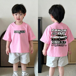 (Từ 1-12 tuổi) Áo thun ngắn tay cho trẻ em, 100% cotton, chủ đề xe đua AE86 JDM, phong cách Hàn Quốc.