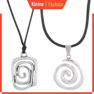 KIN Swirl Mặt Dây Chuyền Vòng Cổ Vintage Da PU Dây Choker Gothic Xương Đòn Dây Xích Phụ Kiện Cho Thời Trang Chuyển Tiếp Nữ