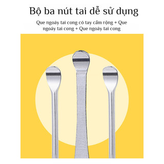 🔥Giá sốc🔥Bộ dụng cụ vệ sinh tai 6 món, dụng cụ vệ sinh tai tại nhà cho người lớn, bộ dụng cụ ngoáy tai xoắn ốc di động、ngoáy tai bộ、ngoáy tai、Lấy ráy tai thép không rỉ