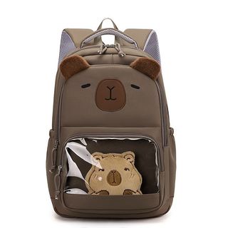 Balo Capybara dễ thương cho học sinh – Nhẹ, đỡ mỏi vai, nhiều ngăn rộng rãi, phù hợp tiểu học