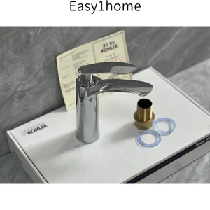 【 KOHLER 】Vòi bạc cho phòng tắm và bếp, vòi nóng lạnh hoàn toàn bằng đồng, vòi chậu rửa, vòi tắm, bộ vòi bằng thép không