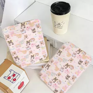Gương gấp họa tiết gấu & thỏ xinh, gương trang điểm nữ tính