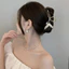 Năm Đuôi Cá Ngọc Trai Kim Cương Giả Lấy Kẹp Nữ Ngọc Trai Cao Cấp Tóc Cá Mập Lưng Đầu Kẹp Tóc