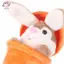 HFTOY Mini Thỏ Dễ Thương Trong Cà Rốt Sang Trọng Đồ Chơi Móc Khóa Anime Nâu Lop Tai Thỏ Mặt Dây Chuyền Búp Bê Nhồi Bông Quà Tặng ~