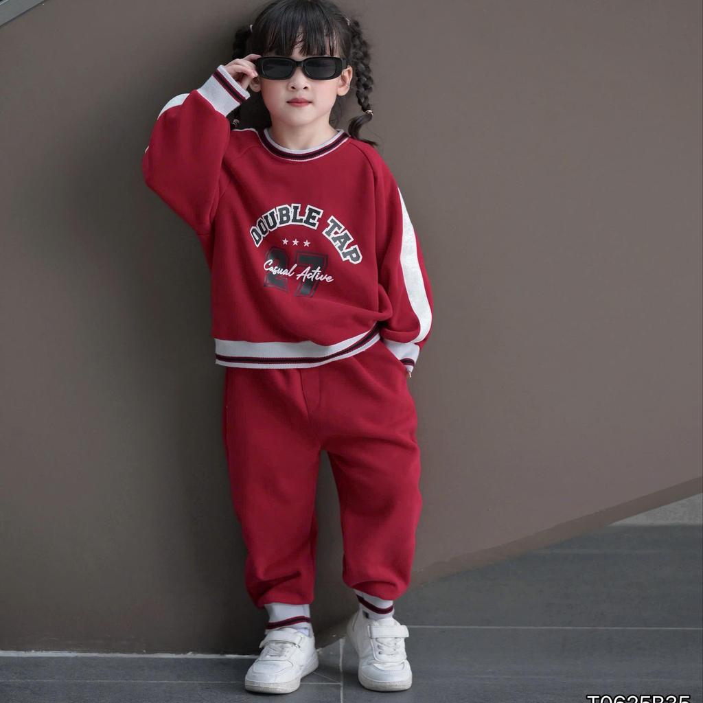 [BiBeo Kids] Bộ Quần Áo THỂ THAO DOUBLE TAP COOL cho bé ,Bộ quần áo dài tay cho bé