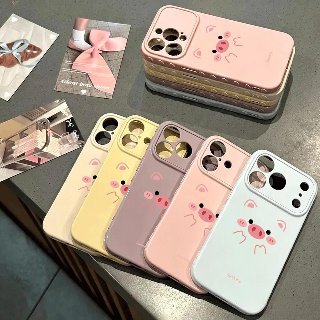 Lợn con Đối với iPhone 1715 Case 16P New 1413 Soft Case 16 Dễ thương XR Hàng ngày 17p