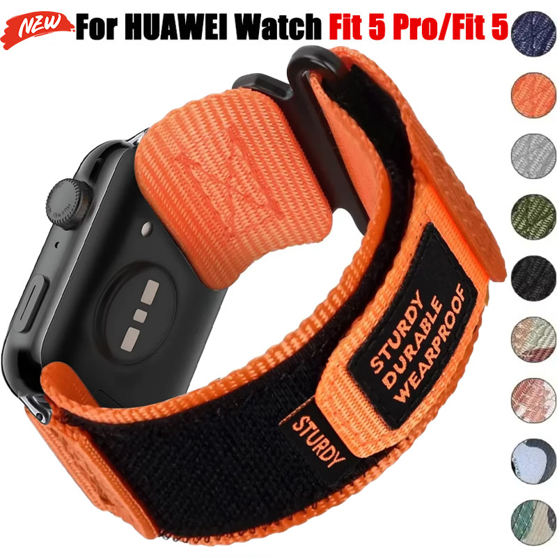 Dây đeo vòng Nylon cho Huawei Watch Fit 5 / Fit 5Pro / 4Pro / 4 dệt vòng đeo tay thể thao