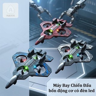 Máy Bay Xốp Điều Khiển Từ Xa 4 Động Cơ Một Phím Takeoff Cảm Biến Trọng Lực Chống Va Chạm Bật Sáng Đồ Chơi Trẻ Em