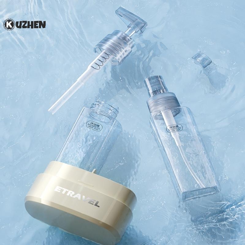 KUZHEN 4 Trong 1 Du Lịch Có Thể Đổ Lại Chai Vệ Sinh Chống Rò Rỉ Lotion Dầu Gội Bộ Mỹ Phẩm Cho Cuộc Phiêu Lưu Ngoài Trời HOT