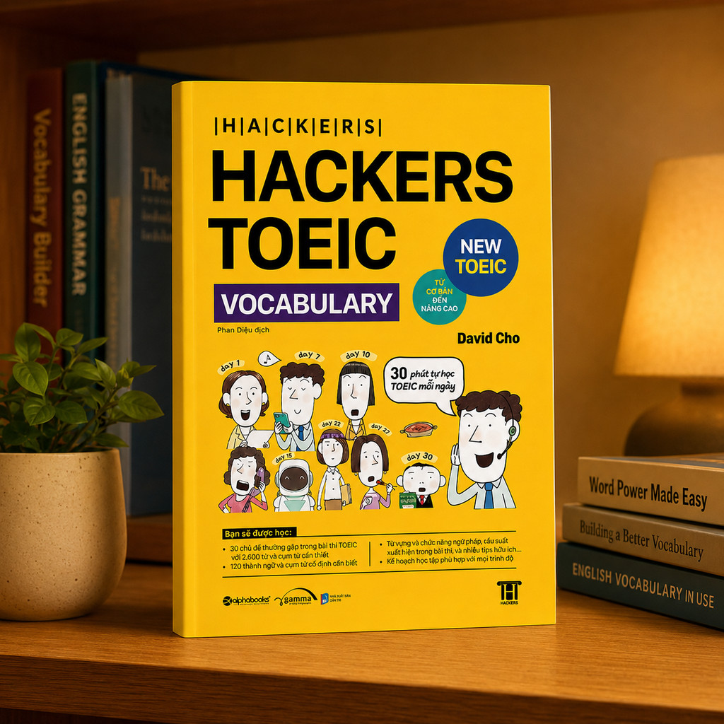 Sách - Hackers Toeic Vocabulary -30 Phút Tự Học TOEIC Mỗi Ngày, Từ Cơ Bản Tới Nâng Cao (Gamma Books)