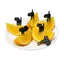 GHX 6 Cái Nhựa Mèo Trái Cây Nĩa Mini Trái Cây Tăm Răng Động Vật Trang Trại Hoạt Hình Nĩa Trái Cây VN