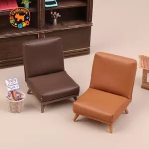 CANAMEK 1 12 Cân Nhà Búp Bê Mini Da PU Ghế Sofa Ghế Đơn Mô Hình Cho Để Bàn Văn Phòng Bộ Sưu Tập Đồ Chơi CSF