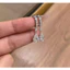 Bông tai nữ đa năng khí chất thời trang Pháp zirconia vàng trắng cá tính
