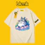 Hàng sẵn có Vintage Series BKMK Màu Bong Bóng Totoro In Hình Dễ Thương Mềm Cao Cấp Cổ Tròn Áo Thun Unisex Bán Chạy