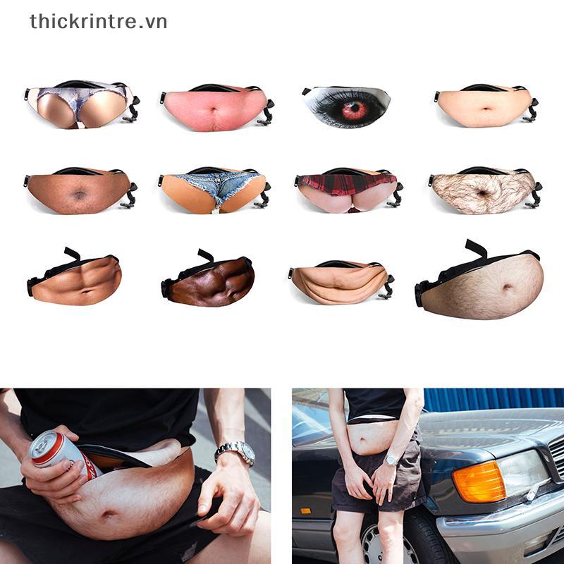 THI Ngộ nghĩnh Pop Bố Bod Tiền Thắt Lưng Túi Nam Du Lịch Màu Thịt Sáng Tạo Fanny Pa Bia Mỡ Bụng Bum Túi Thắt Lưng VN