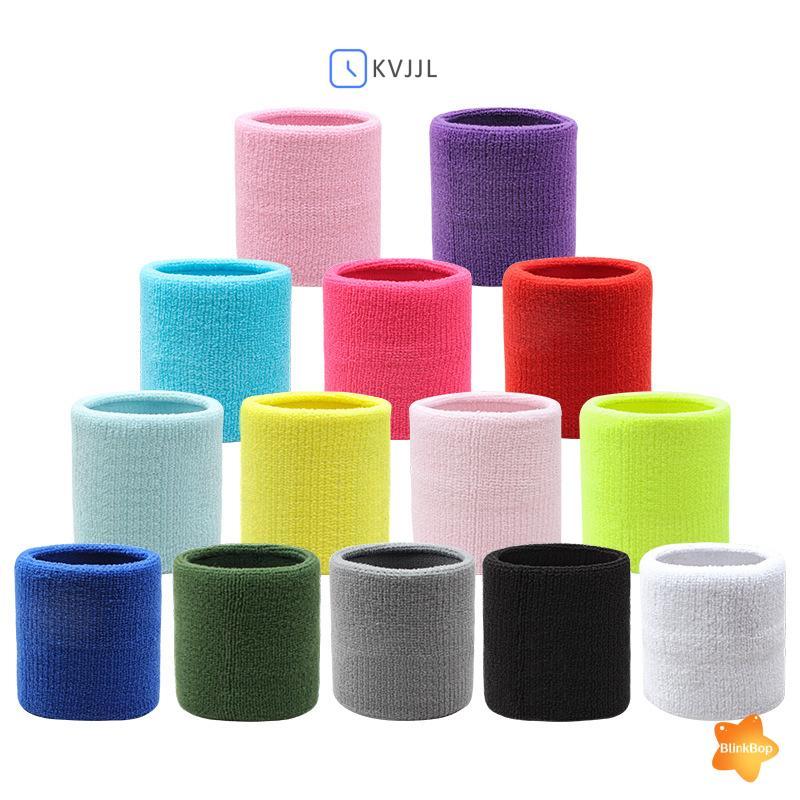 [KvJJL-t] Dây cổ tay thể thao bằng vải cotton, nẹp mồ hôi, bảo vệ cổ tay quần vợt, dây đeo thể dục, chạy bộ, mới