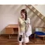Kem nhẹ nhàng phong cách Hàn Quốc Ren vàng chấm bi Khâu áo thun hai mảnh giả dành cho nữ mùa hè Slim-Fit S