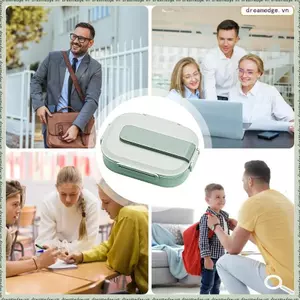 Hộp cơm trưa cách nhiệt cho trẻ em Bữa trưa chống rò rỉ 3 ngăn cho trẻ mới biết đi thể thao Hộp cơm trưa dã ngoại mùa hè