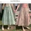Mùa hè phong cách mỏng phong cách mục vụ eo cao ôm hơn Váy hoa nữ 2026 Phong cách mới Khâu thời trang Phong cách ngày lễ